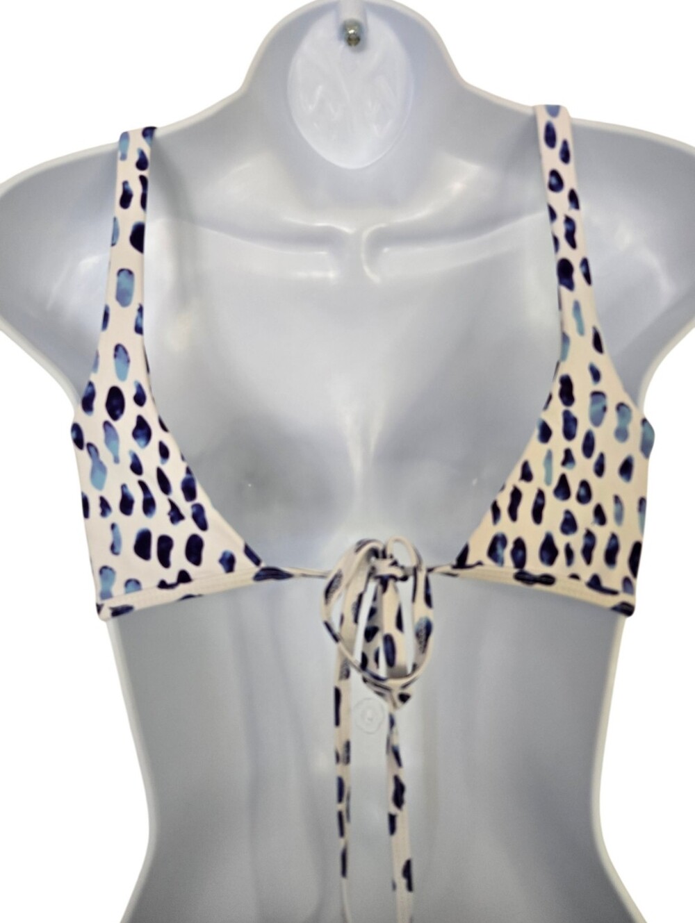 ✨ SHEIN Blue & White Abstract Print Bikini Set | Size Small ✨ - Picture 6 of 7
